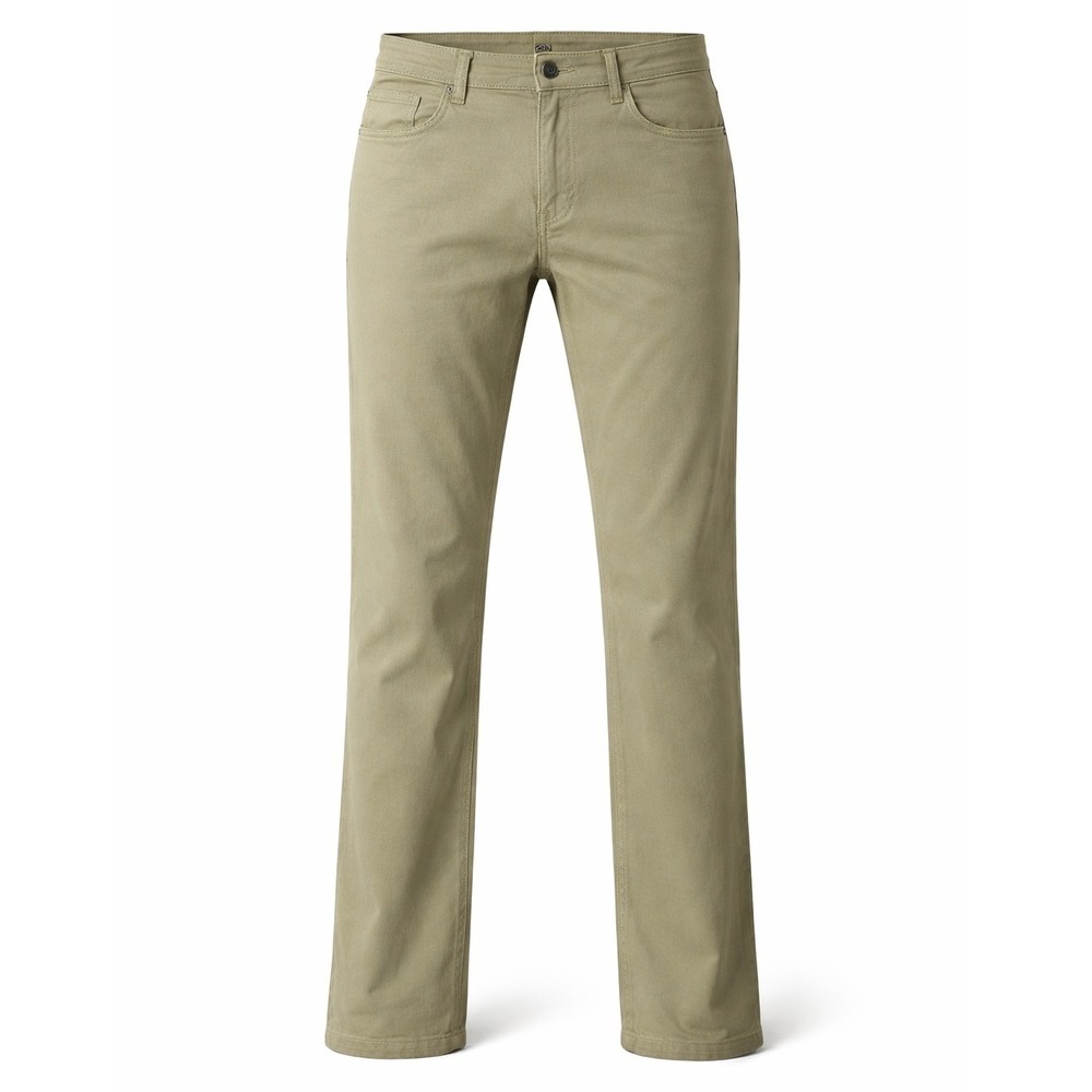 Jachs New York Chino Pants Mens 33 Khaki‎ Stretch 5-Pocket Straight K053-128-QA3